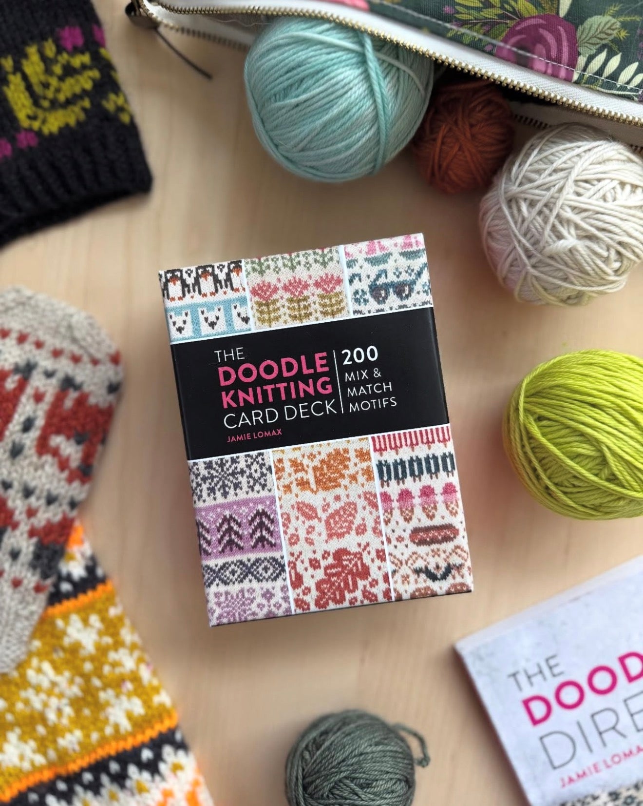 NOW IN STOCK - The Doodle Knitting Card Deck: 200 Mix & Match Motifs