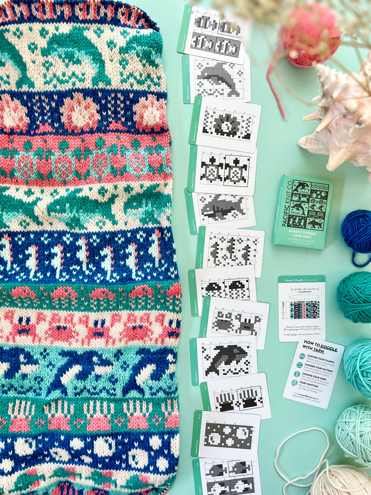 Doodle Card Deck - Ocean 2 (half deck)