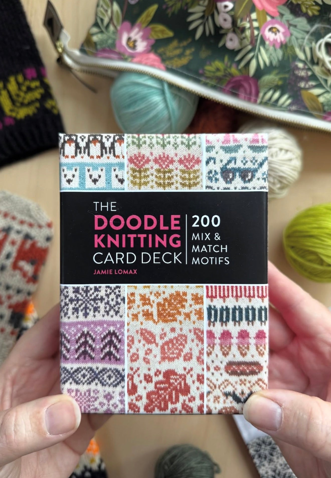 NOW IN STOCK - The Doodle Knitting Card Deck: 200 Mix & Match Motifs