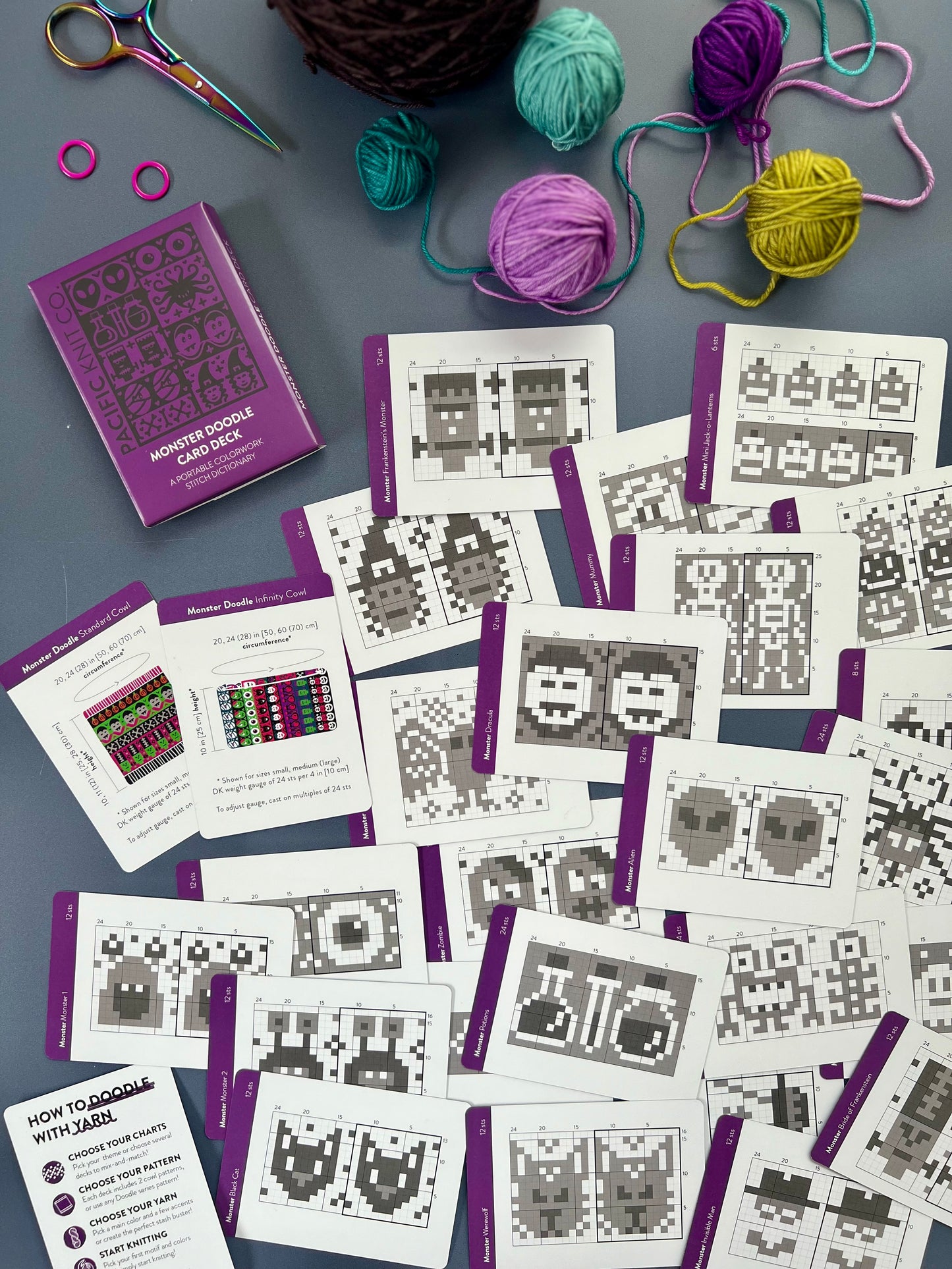 Doodle Card Deck - Monster (half deck)