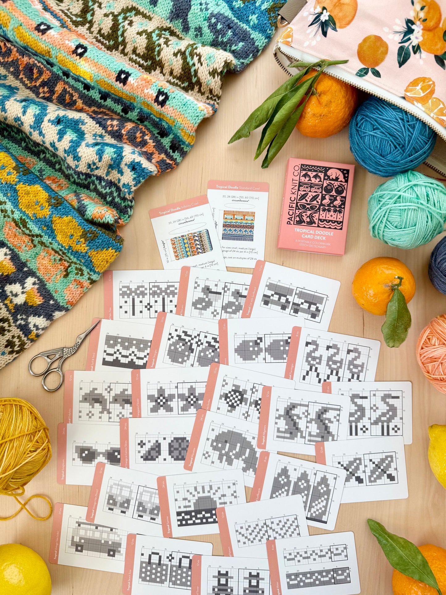 Doodle Card Deck - Tropical (half deck)